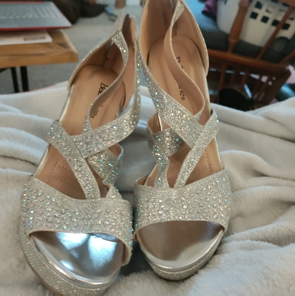 Silver shoes